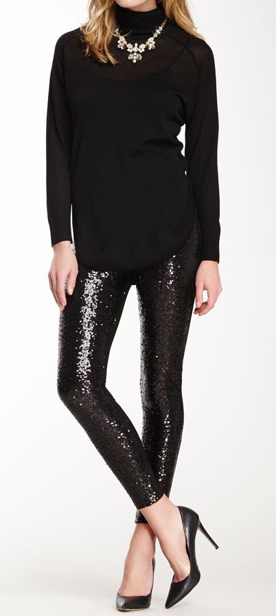 How To: Style Sequin Or Shiny Leggings - Gretchy - The Homemaker